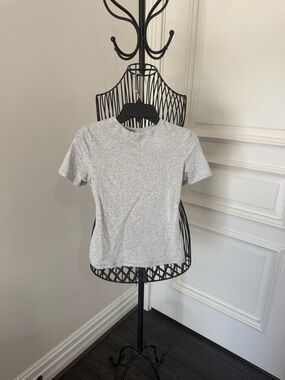 Classic Women's Crewneck Tee in Light Gray